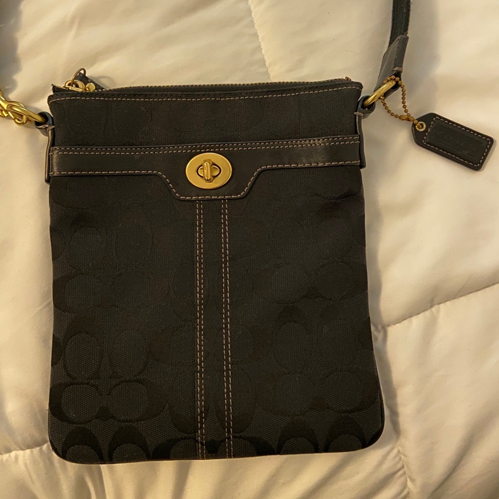 COACH LOGO PRINT CROSSBODY PURSE
